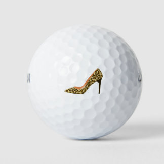 Leopard Print Hoge Hak Schoen Golfballen