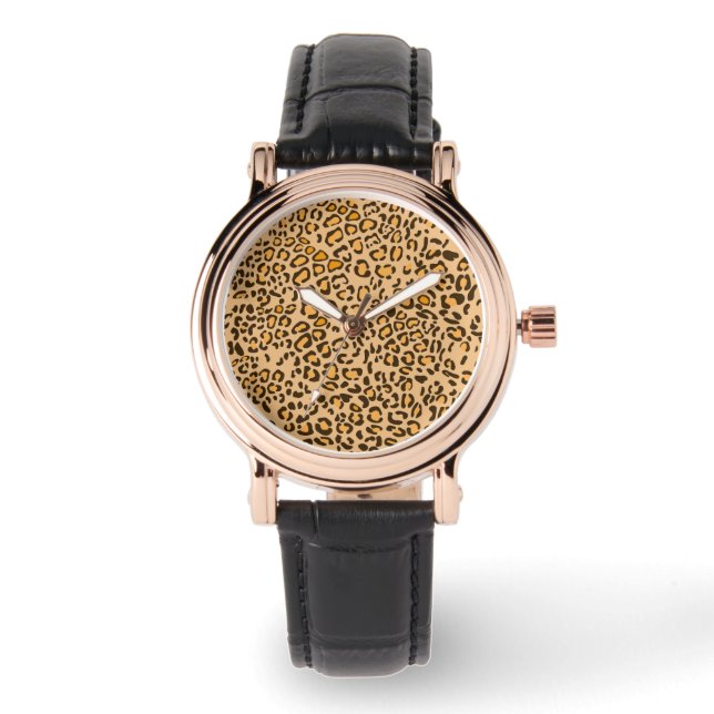 LEOPARD PRINT HORLOGE (Voorkant)
