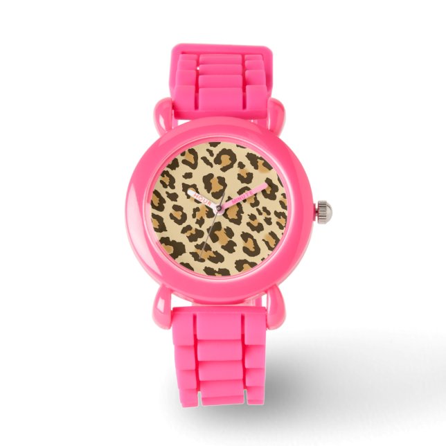 Leopard Print Horloge (Voorkant)