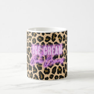 Leopard Print Ice Cream & Neon Dreams Mok