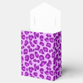 Leopard Print in Deep Paars en Lavender Bedankdoosjes (Geopend)