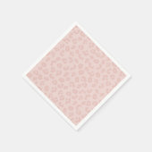 Leopard Print in roze Servetten (Hoek)