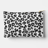 Leopard Print in zwart-wit met grijs Etui (Achterkant)