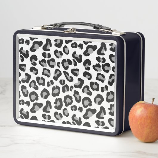 Leopard Print in zwart-wit met grijs / grijs (In situ)