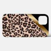 Leopard Print iPhone 13 Hoesje (Achterkant (horizontaal))