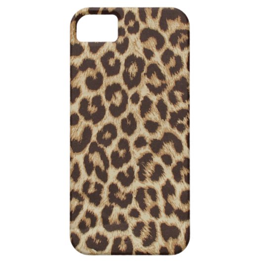 Leopard Print iPhone 5 Hoesje (Achterkant)