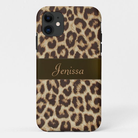 Leopard Print iPhone 5 Hoesje (Achterkant)