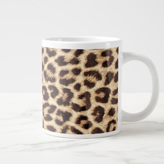 Leopard Print Jumbo Mok (Rechts)