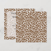 Leopard Print Kaart (Voorkant / Achterkant)