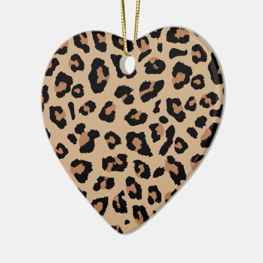 Leopard Print Keramisch Ornament (Links)