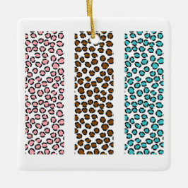 Leopard Print Keramisch Ornament