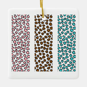 Leopard Print Keramisch Ornament