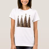 Leopard Print Kerstboom T-shirt (Voorkant)