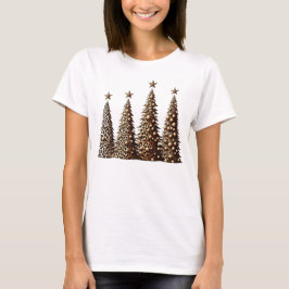 Leopard Print Kerstboom T-shirt