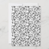 Leopard Print Kinderverjaardag Kaart (Achterkant)