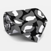 Leopard Print Kitch Retro Weddenschappen Groomsmen Stropdas (Opgerold)