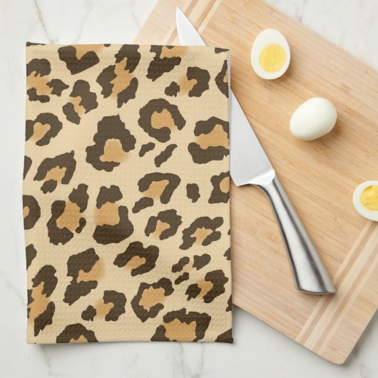 Leopard Print Kitchen Towel Theedoek (Quarter Fold)