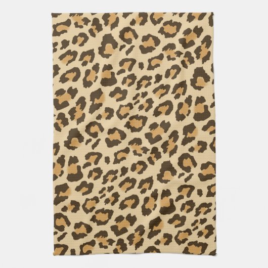 Leopard Print Kitchen Towel Theedoek (Verticaal)