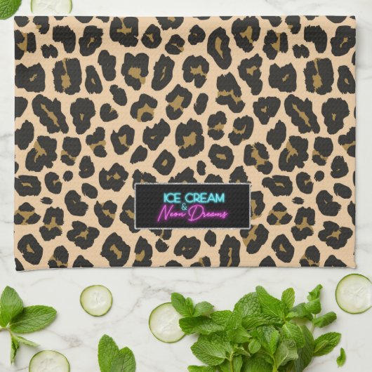 Leopard Print Kitchen Towel Theedoek (Gevouwen)