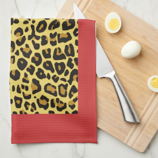 Leopard Print Kitchen Towels Theedoek (Quarter Fold)