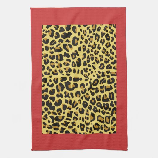 Leopard Print Kitchen Towels Theedoek (Verticaal)