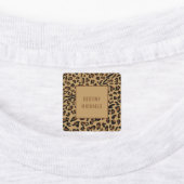 Leopard Print Kleur Gecodeerd Ijzer op naam Labels (Aangebracht)