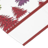 Leopard Print Kleurrijke Bomen Vrolijk Kerstfeest Tafelkleed (Gekanteld)