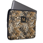 Leopard Print Laptop Sleeve (Voorkant Rechts)