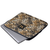 Leopard Print Laptop Sleeve (Voorkant onderkant)