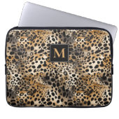Leopard Print Laptop Sleeve (Voorkant)