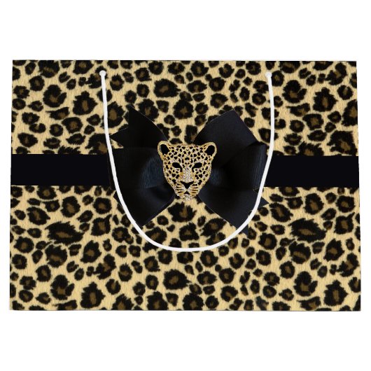 Leopard Print Large Cadeautasje (Voorkant)
