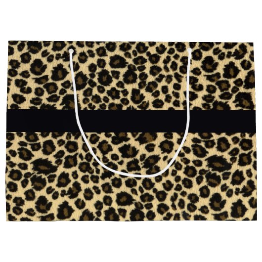 Leopard Print Large Cadeautasje (Achterkant)