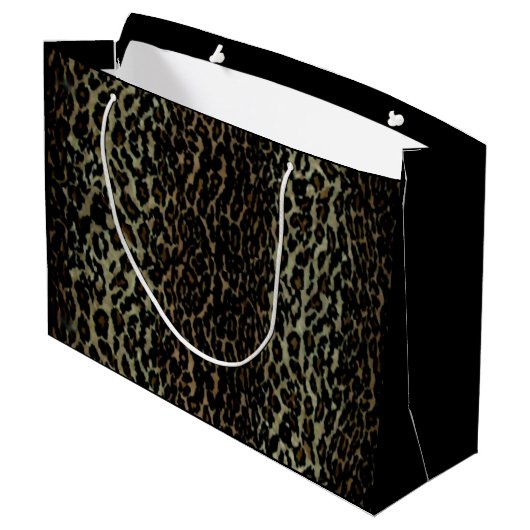 Leopard Print Large Cft Bag Groot Cadeauzakje (Achterkant Gekanteld)