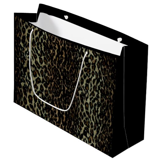 Leopard Print Large Cft Bag Groot Cadeauzakje (Voorkant Gekanteld)