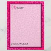 Leopard Print Letterhead Persoonlijk Briefhoofd (Voorkant)