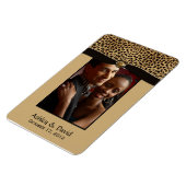 Leopard Print Lint Juweel Foto Flexibele Magneet (Linkerzijde)