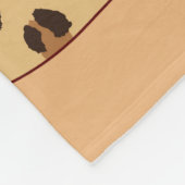 Leopard print lippen naadloos patroon, cheetah lip fleece deken (Hoek)