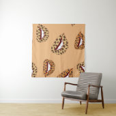 Leopard print lippen naadloos patroon, cheetah lip wandkleed (In Situ (horizontaal))