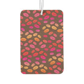 Leopard Print Lips Kisses Personalized Luchtverfrisser (Achterkant)