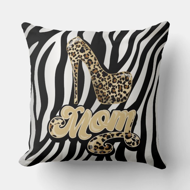 Leopard Print Love Animal Pillow Kussen (Voorkant)