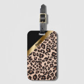 Leopard Print Luggage Label Bagagelabel (Voorkant (verticaal))