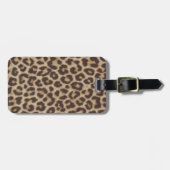 Leopard Print Luggage Tag Bagagelabel (Voorkant horizontaal)