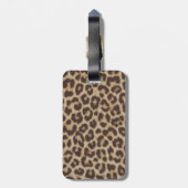 Leopard Print Luggage Tag Bagagelabel (Achterkant verticaal)