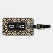 Leopard Print Luggage Tag Bagagelabel (Voorkant horizontaal)