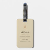 Leopard Print Luggage Tag Bagagelabel (Achterkant verticaal)