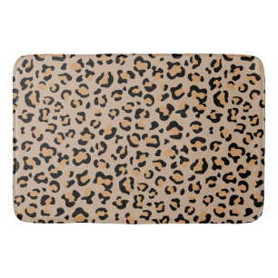 Leopard Print, luipspuiten, bruine luipaard Badmat