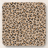 Leopard Print, luipspuiten, bruine luipaard Bier Onderzetter (Voorkant)