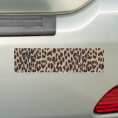 Leopard Print, luipspuiten, bruine luipaard Bumpersticker (Op auto)