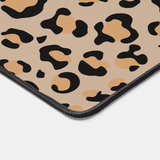 Leopard Print, luipspuiten, bruine luipaard Bureaumat (Hoek)