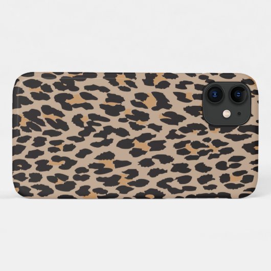 Leopard Print, luipspuiten, bruine luipaard Case-Mate iPhone Case (Achterkant (horizontaal))